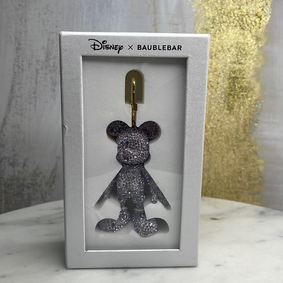 Disney x Baublebar Accessories - Disney x BAUBLEBAR - Mickey PURPLE 💜 crystals Jewelry key change / bag Charm